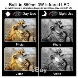 HD Video Digital Zoom Night Vision Infrared Hunting Binoculars Scope IR Camera