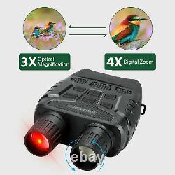 HD Video Digital Zoom Night Vision Infrared Hunting Binoculars Scope IR Camera