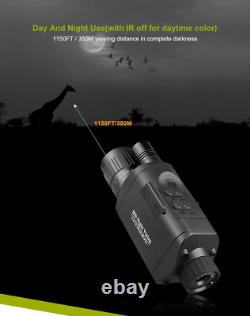 HD WIFI Digital Infrared Night Vision Hunting Monocular Outdoor Telescope withDVR