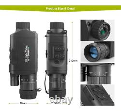 HD WIFI Digital Infrared Night Vision Hunting Monocular Outdoor Telescope withDVR