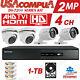 Hikvision Security System Kit 4 Cameras 4ch Turbo Hd Dvr 1080p Lite (1tb Hdd)