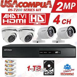 HIKVISION Security System KIT 4 CAMERAS 4CH Turbo HD DVR 1080P LITE (1TB HDD)