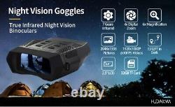 HUDAKWA 1080P Night Vision Goggles Binoculars Digital Infrared 2.5 Screen 181N