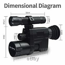 HUDAKWA WiFi Digital Night Vision Scope Video Camera for Riflescopes Hunting