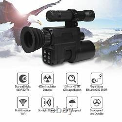 HUDAKWA WiFi Digital Night Vision Scope Video Camera for Riflescopes Hunting
