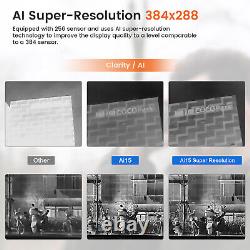 Handheld Hunting Thermal Monocular Night Vision AI384x288 12um 15mm 50Hz WiFi 8X