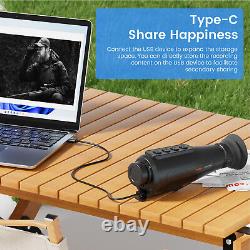 Handheld Hunting Thermal Monocular Night Vision AI384x288 12um 15mm 50Hz WiFi 8X