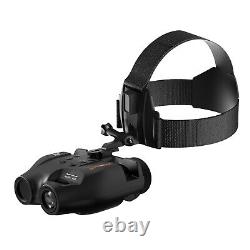 Head-Mounted Digital Infrared Night Vision Goggles Binoculars for 100% Darkness