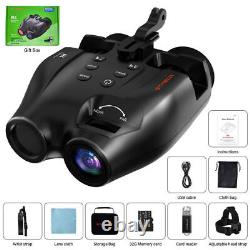 Head-Mounted Digital Infrared Night Vision Goggles Binoculars for 100% Darkness