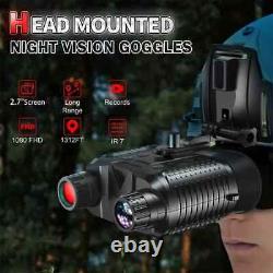 Head Mounted Night Vision Binoculars Photo & Video 10x Optical 8x Digital