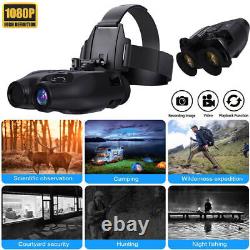 Head Mounted Night Vision Goggles Binoculars Digital FullHD IR 850nm for Hunting