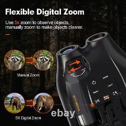Head Mounted Night Vision Goggles Binoculars Digital FullHD IR 850nm for Hunting