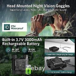 Head-Mounted Night Vision Goggles Infrared Technology Hunting Binocular 32GB SD