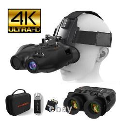 Helmet Mount Night Vision Goggles Infrared Digital Zoom Binoculars Video Record