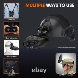 Helmet Mount Night Vision Goggles Infrared Digital Zoom Binoculars Video Record