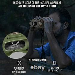 Hike Crew Camouflage Digital Night Vision Binoculars See Clear in 100% Total