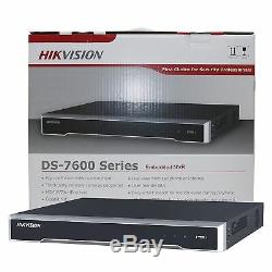 Hikvision 8CH 8 POE 8MP NVR 2TB H. 265 DS-7608NI-Q2/8P 4K-HDMI 2-SATA PORT