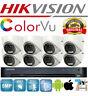 Hikvision Cctv 4k Dvr 5mp Colorvu Dome Camera Ds-2ce72hft-f Ip67 20m System Uk