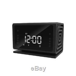 Home Indoor 64GB Alarm Digital WIFI Clock Security Bluetooth Speaker Camera
