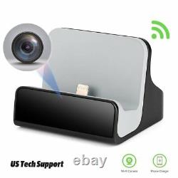 Home WiFi Network Hidden Spy Charging Dock Camera with Motion Detection Video