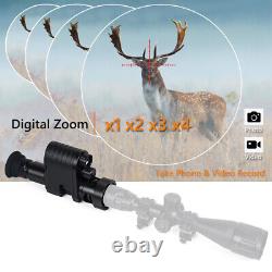 Hunting Digital Night Vision Rifle Scope Sight IR 1080P HD Camera with DVR USA