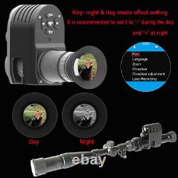 Hunting Digital Night Vision Rifle Scope Sight IR 1080P HD Camera with DVR USA