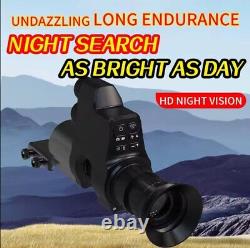 Hunting IR 940nm illuminator Monocular 1080P 32GB Infrared Night Vision Scope US