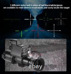 Hunting IR 940nm illuminator Monocular 1080P 32GB Infrared Night Vision Scope US