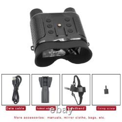 Hunting Infrared 850nm Night Vision Goggles Head Mounted Binoculars 8X Zoom CAM