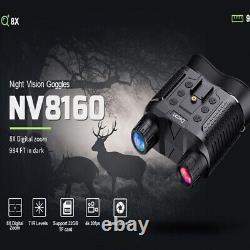 Hunting Night Vision Goggle Binoculars Digital IR Head Mounted Rechargeable USB