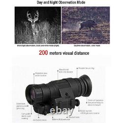 IR Digital Night Vision Scope Monocular 200m Infrared Device Hunting Camera