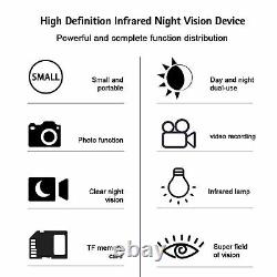 IR Infrared Night Vision Device Scope HD Digital Camera Monocular Outdoor P4K3