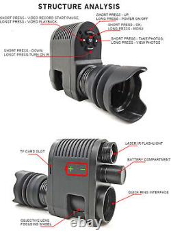 Infrared IR Night Vision Scope Hunting Camera Video Recorder LCD Screen 200-400m