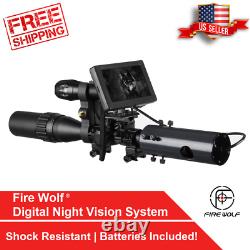 Infrared Night Vision Rifle Scope Mount Hunting Sight Set 850nm IR HD Camera DIY