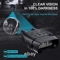 KINKA Night Vision Binoculars for Hunting in 100% Darkness Digital Black