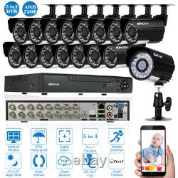 KKmoon 16CH 1080P 5in1 AHD DVR 1500TVL Outdoor CCTV Security Camera System Kit