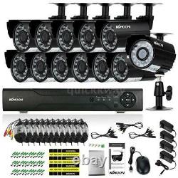 KKmoon 16CH 1080P 5in1 AHD NVR DVR 720P Outdoor CCTV Security Camera System Kit