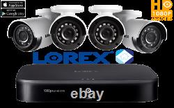 LOREX 1080p HD 8-Channel 1TB Smart Home Security System & 4 In/Outdoor Cameras