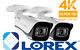 Lorex C861mb 4k 8mp Ultra Hd Metal Security Camera Audio & Night Color 2-pack