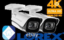 LOREX C861MB 4K 8MP Ultra HD Metal Security Camera Audio & Night Color 2-pack