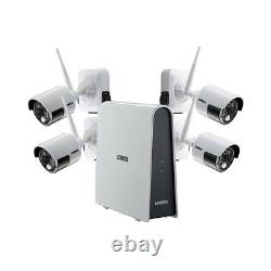 Lorex 4 Camera 1080p Hd Wire-free Security System, 6 Channel Dvr, 16gb Hdd Niob