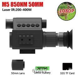 M5 Digital Night Vision Rifle Scope Optic Zoom Hunting Sight HD IR Camera 850NM