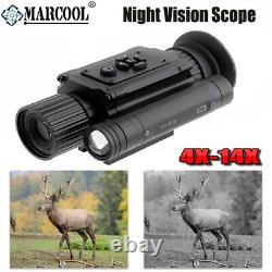 MARCOOL 4X-14X IR Digital Night Vision Hunting Scopes 850nm Camera Optical Sight