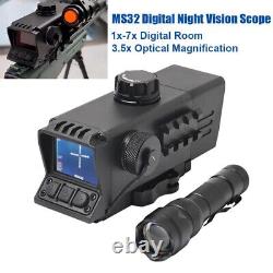 MS32 Digital Night Vision Scope Mount NV Sight Optical 3.5x32 Infrared Monocular