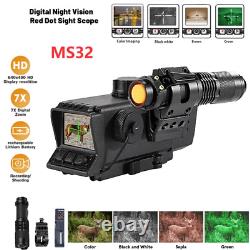 MS32 Digital Night Vision Scope Mount NV Sights Optical 3.5x32 TRD10 Pro Reticle