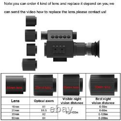 Megaorei 850nm Digital Night Vision Rifle Scope Optic Hunting Sight IR Camera