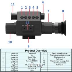 Megaorei 850nm Digital Night Vision Scope Optic Hunting Sight HD IR Camera