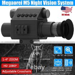 Megaorei Day & Night Vision Rifle Scope Hunting Sight Infrared Laser IR Camera