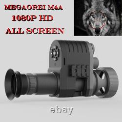 Megaorei M4A Night Vision Scope Video Record Binoculars Hunting IR Camera 1080p