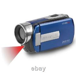 Minolta MN80NV 1080p Full HD 3 Touchscreen Camcorder with Nightvision, Blue